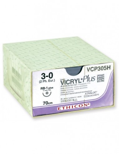 Sutura Assorbibile Vicryl Plus 3/0 con Ago RB-1 17mm gima