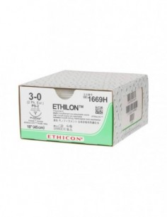 Sutura Monofilamento Ethicon Ethilon 3/0 Ago 19mm Nera Sterile gima