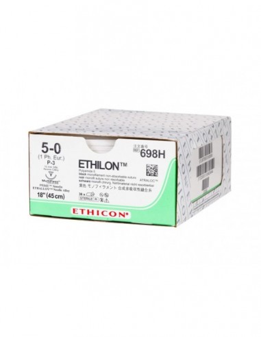 Sutura Monofilamento Ethicon Ethilon 5/0 Ago 13mm - Confezione da 36 Pezzi gima