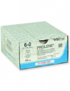 Sutura Monofilamento Blu Ethicon Prolene 6/0 - Ago 16mm 24pz