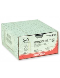 Gima Sutura chirurgica sterile assorbibile Ethicon Monocryl - 5/0 ago 13 mm - conf. 36 pz.