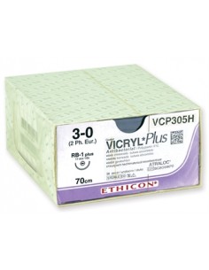 Gima Sutura chirurgica sterile assorbibile Ethicon Vicryl Plus -  3/0 ago 17 mm - conf. 36 pz.