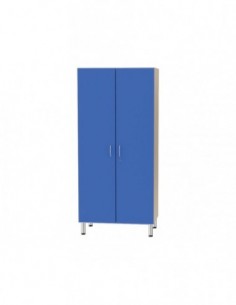 Armadio Melamina Blu/Avorio Made in Italy - 90x54x185 cm