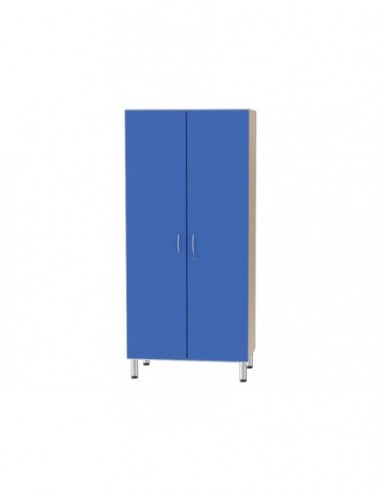 Armadio Melamina Blu/Avorio Made in Italy - 90x54x185 cm