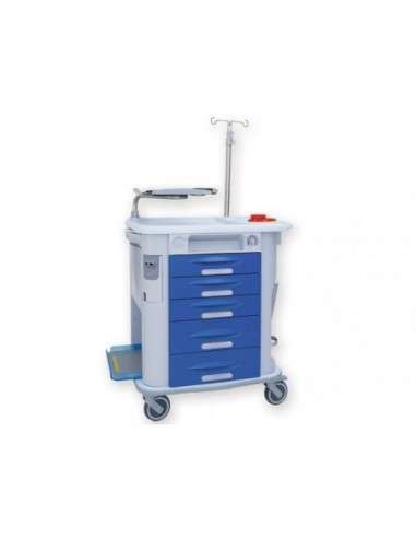 AurionCare Carrello Emergency - Blu Profondo