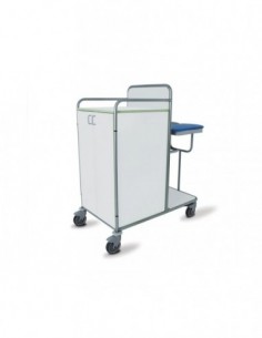 Carrello Lavanderia Laminato Inox - Design Italiano