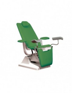 Poltrona Ginecologica Elettrica GYNEX Verde con Portarotolo