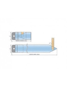 Gima Telo per telecamera 13x250cm in PE trasparente sterile - conf. 100 pz